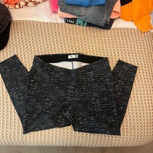 Old Navy Black/Grey/White Leggings Size XL